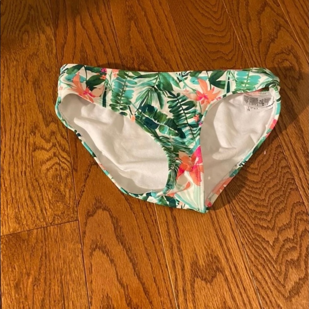 leaf floral print bikini bottom